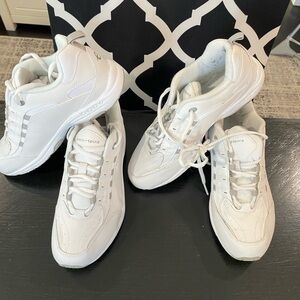 Easy Spirit Walk Run Kianna3-SS Woman’s Classic White Sneakers- 2 Pair (1 NEW!)